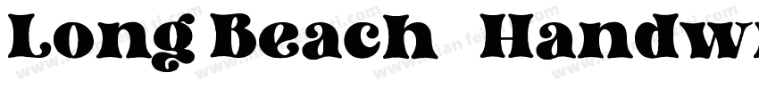 Long Beach   Handwriting Font字体转换